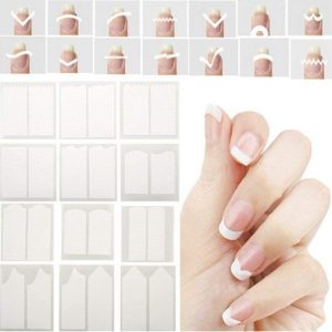 UV-FREE Gel Nail 3D TECH Long Sticker Strips 20pcs Waterproof Manicure - PRS5-JG06-E25