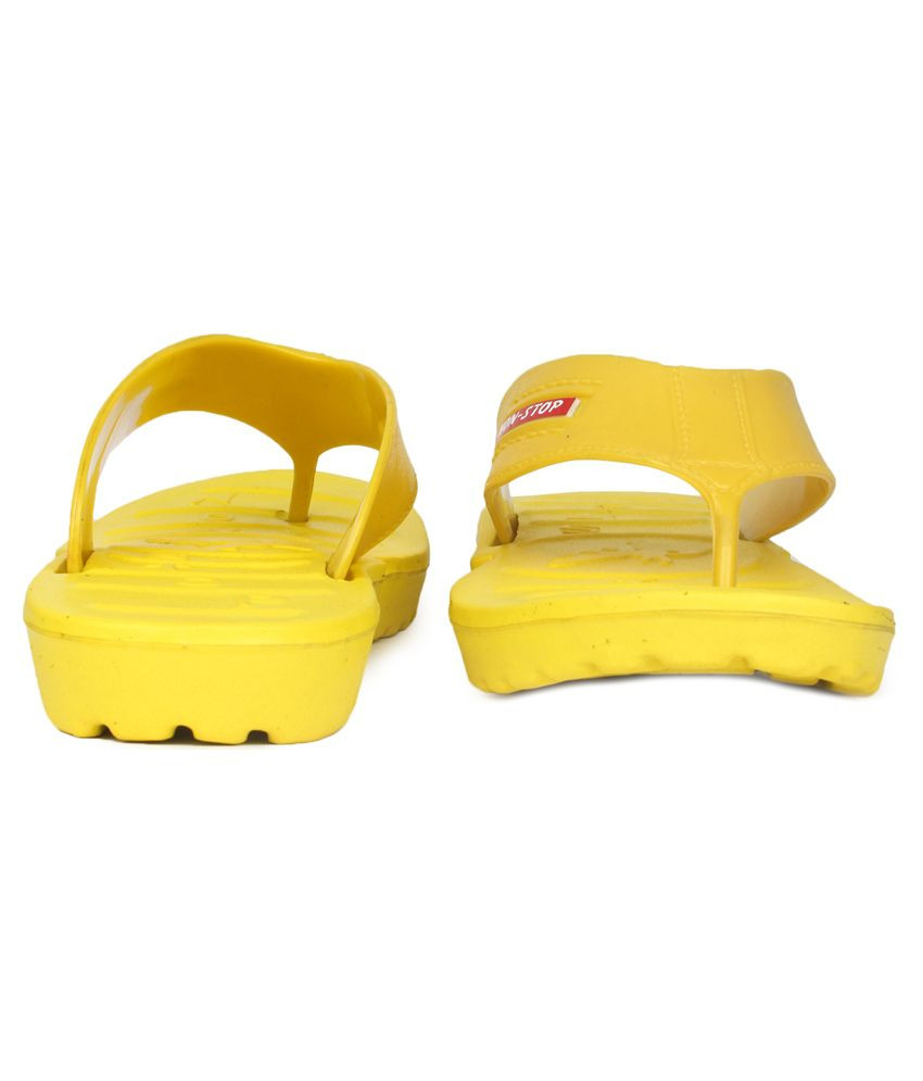 Yellow Slipper Casual Outdoor Wear Unisex Rubber Slipper