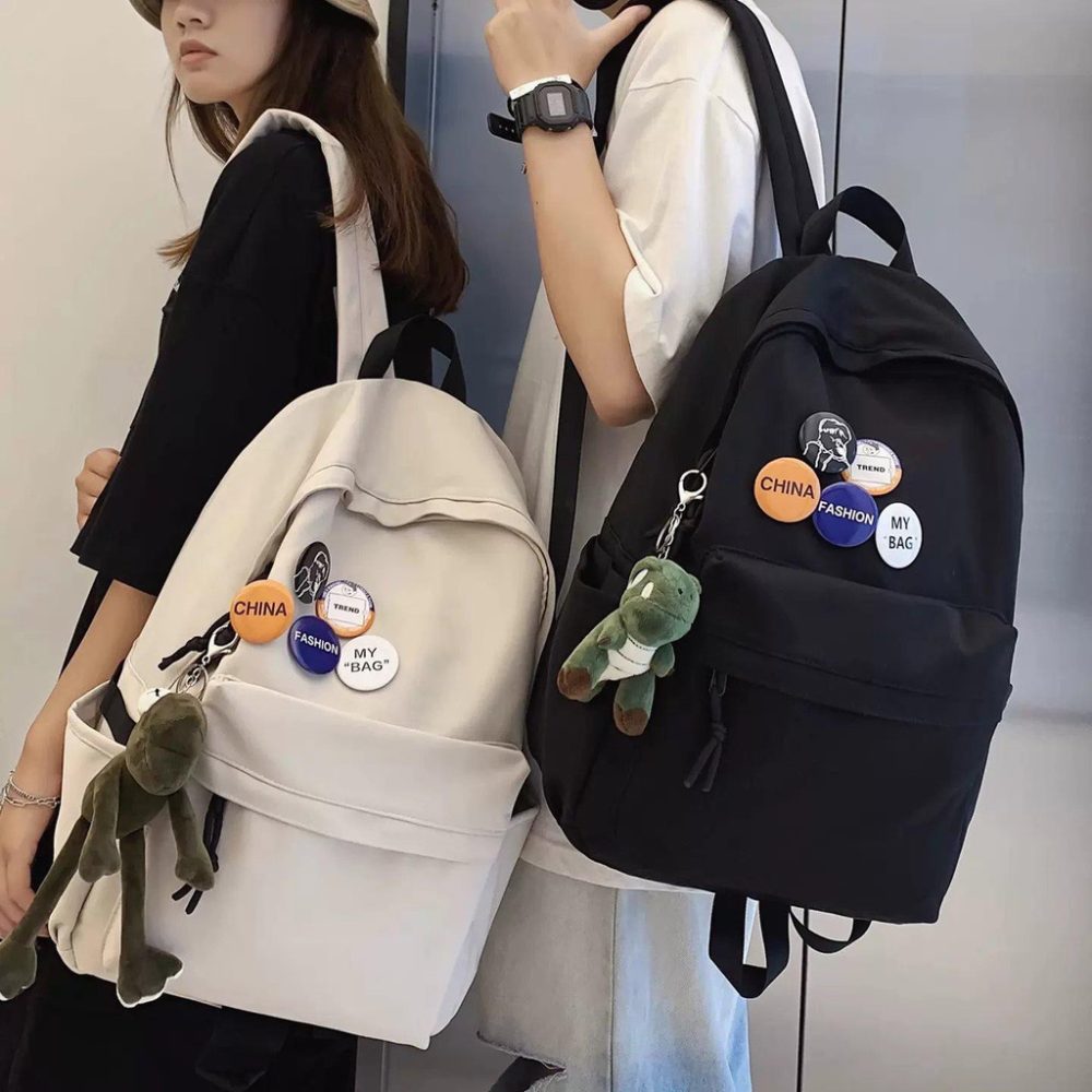 Backpack men's large -capacity travel backpack female leisure Japanese boys junior high school students high school coll